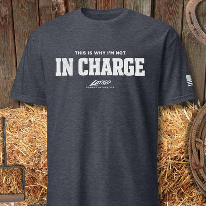 Printify T-Shirt Heather Navy / S In Charge