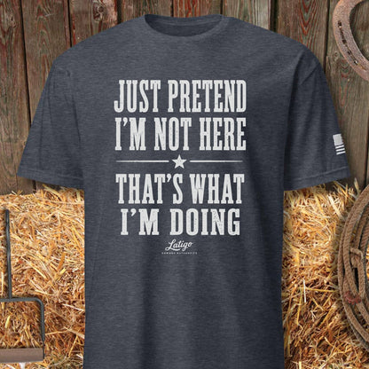 Printify T-Shirt Heather Navy / S Just Pretend Tee
