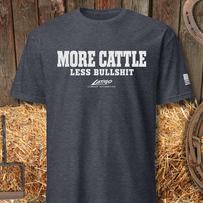 Printify T-Shirt Heather Navy / S More Cattle Tee