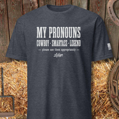 Printify T-Shirt Heather Navy / S More Pronouns Tee