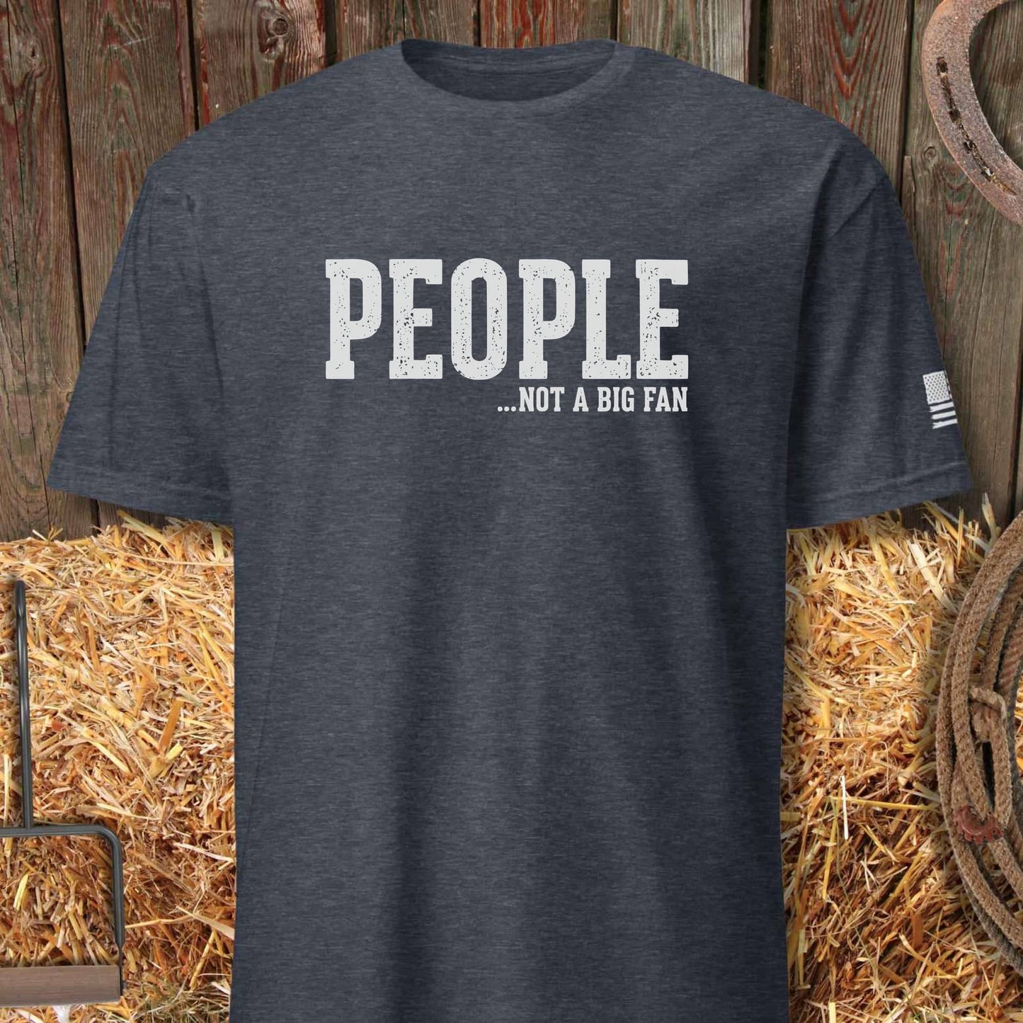 Printify T-Shirt Heather Navy / S People Tee