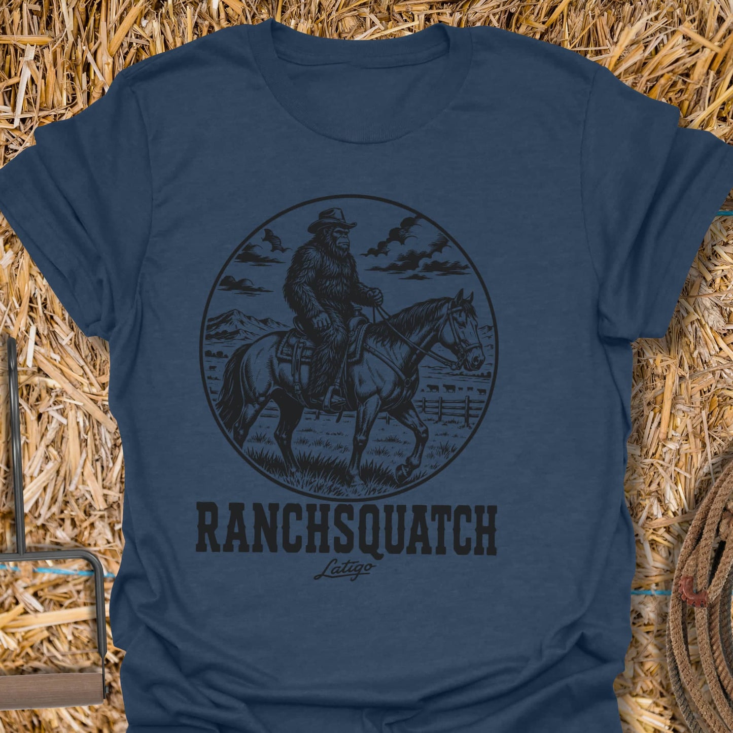 Printify T-Shirt Heather Navy / S Ranchsquatch Tee