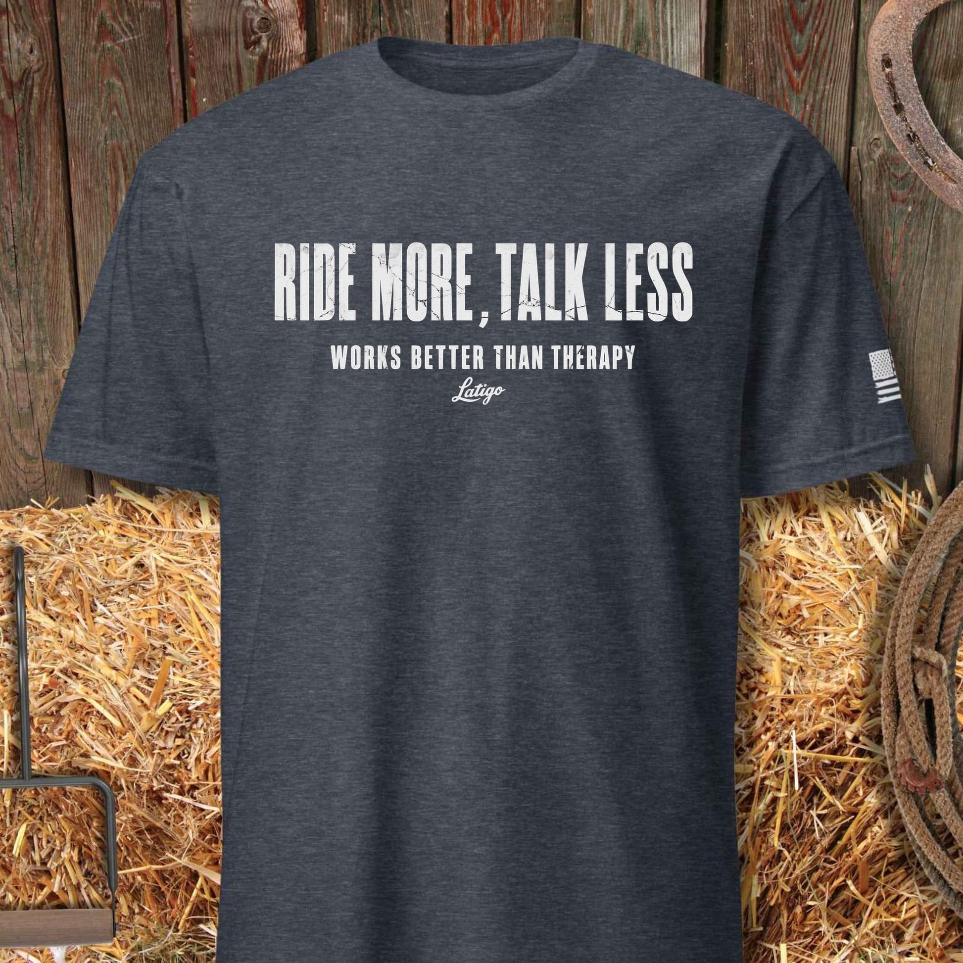 Printify T-Shirt Heather Navy / S Talk Less Tee