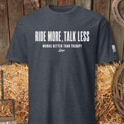 Printify T-Shirt Heather Navy / S Talk Less Tee
