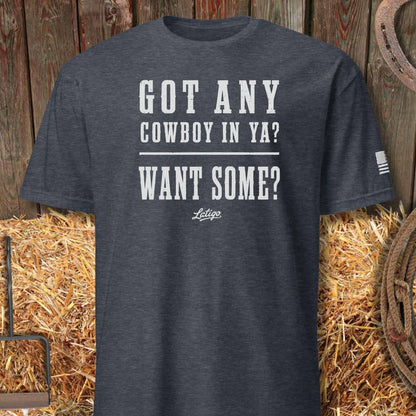 Printify T-Shirt Heather Navy / S Want Some Tee