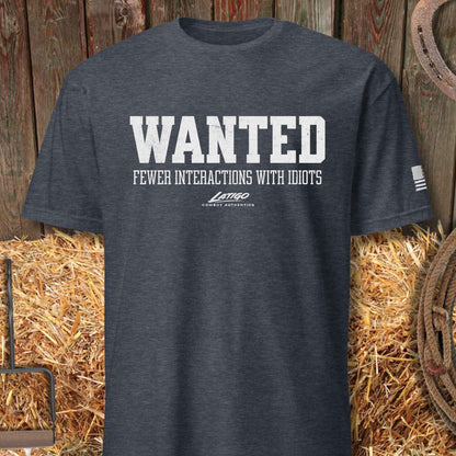 Printify T-Shirt Heather Navy / S Wanted Tee