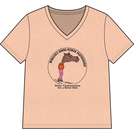 Printify T-Shirt Heather Peach / S Erase Heather V-Neck Tee