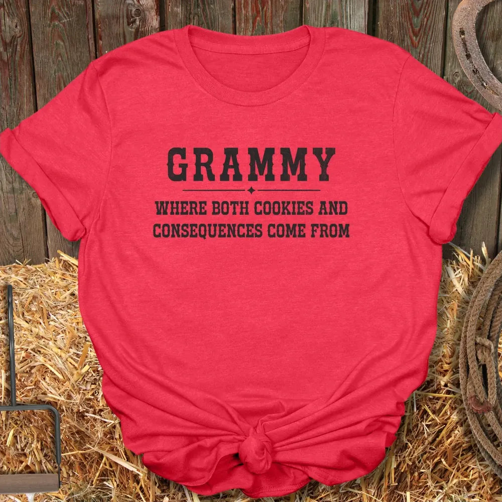 Printify T-Shirt Heather Red / S Cookies Tee