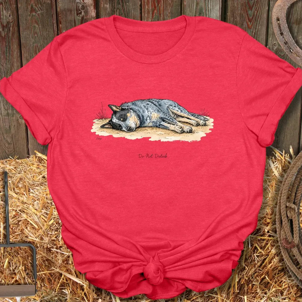 Printify T-Shirt Heather Red / S Do Not Disturb Tee