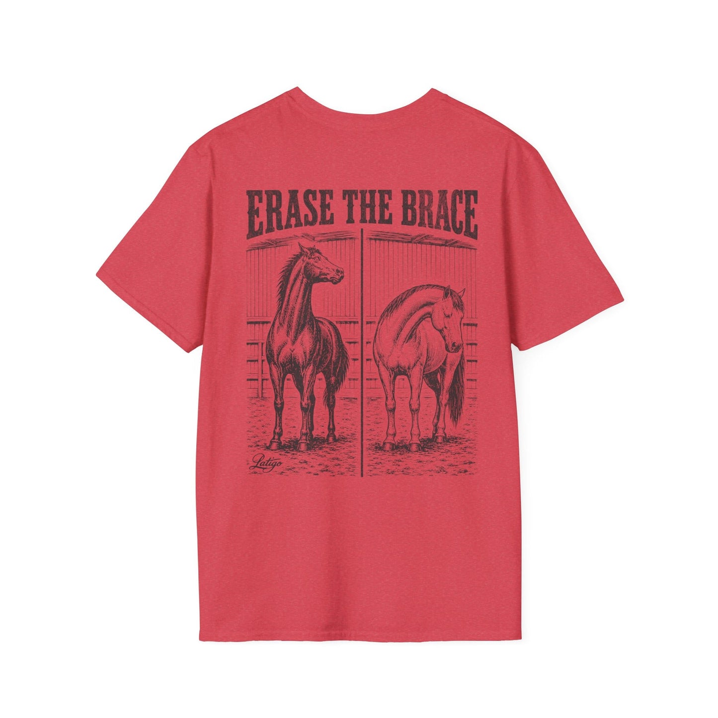 Printify T-Shirt Heather Red / S Erase Tee