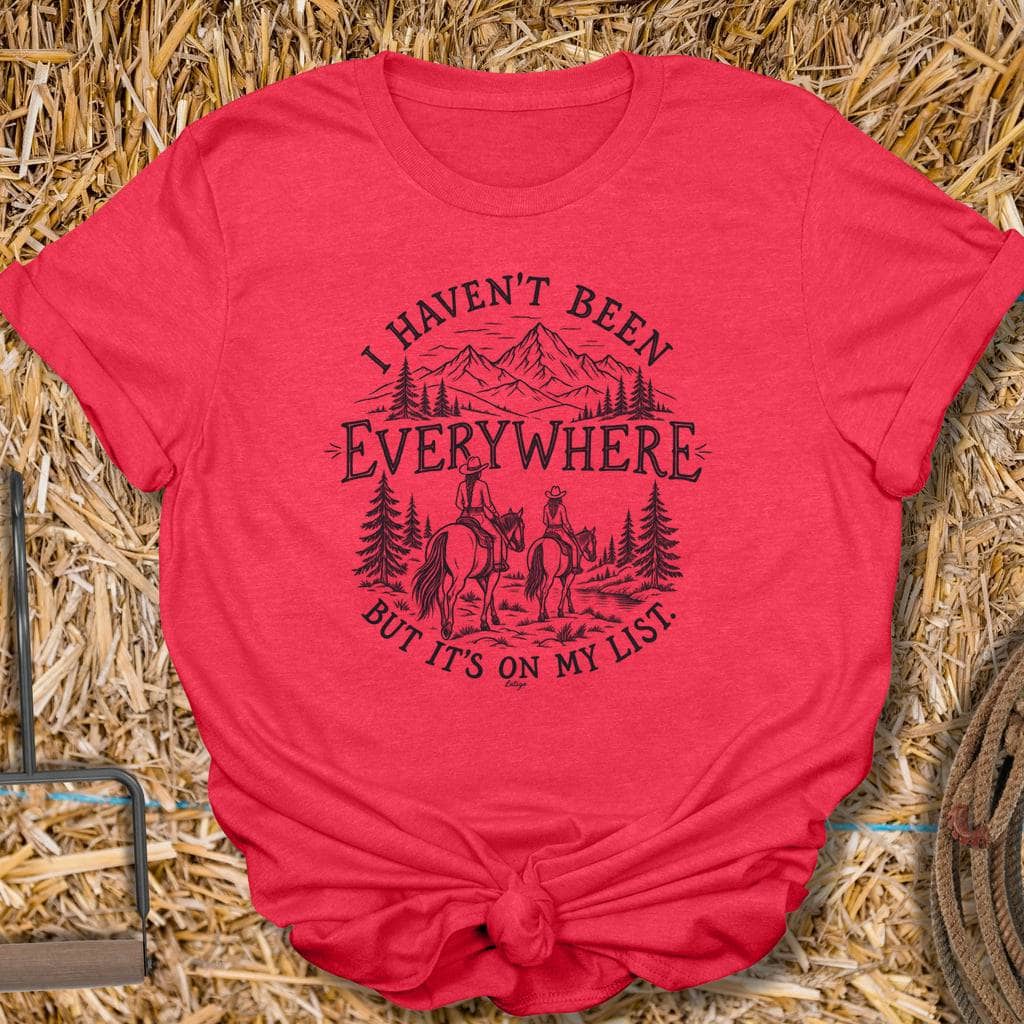 Printify T-Shirt Heather Red / S Everywhere Tee
