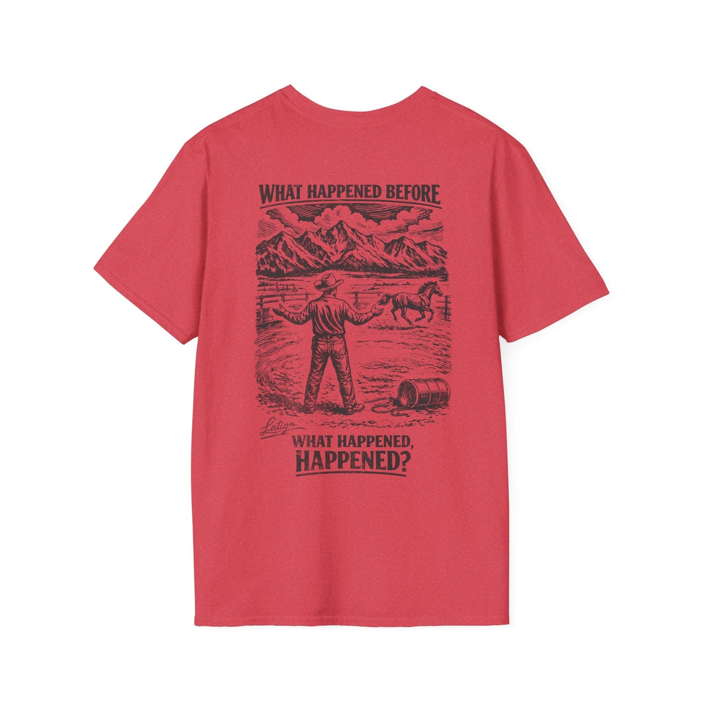 Printify T-Shirt Heather Red / S Happened Tee