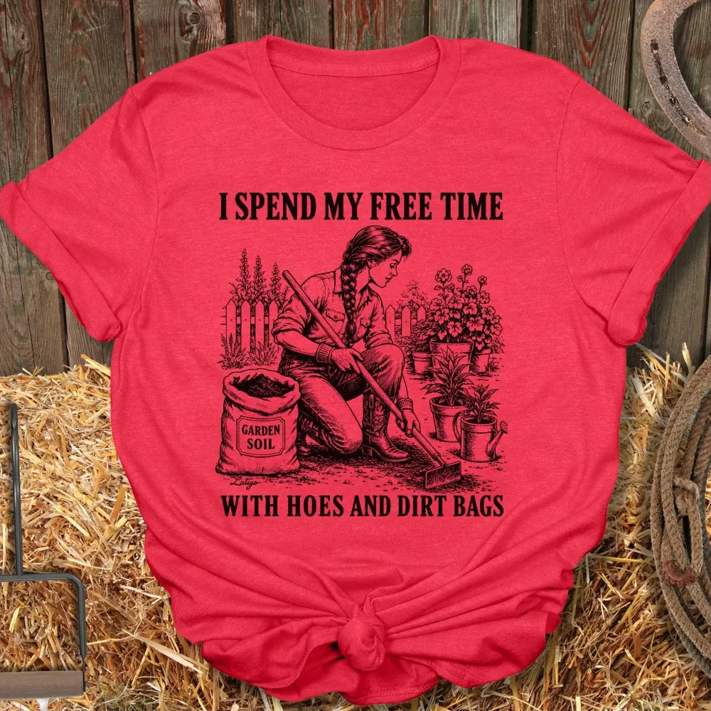 Printify T-Shirt Heather Red / S Hoes and Dirtbags Tee