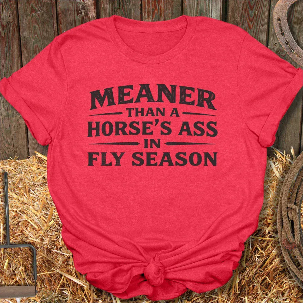 Printify T-Shirt Heather Red / S Meaner Than Tee