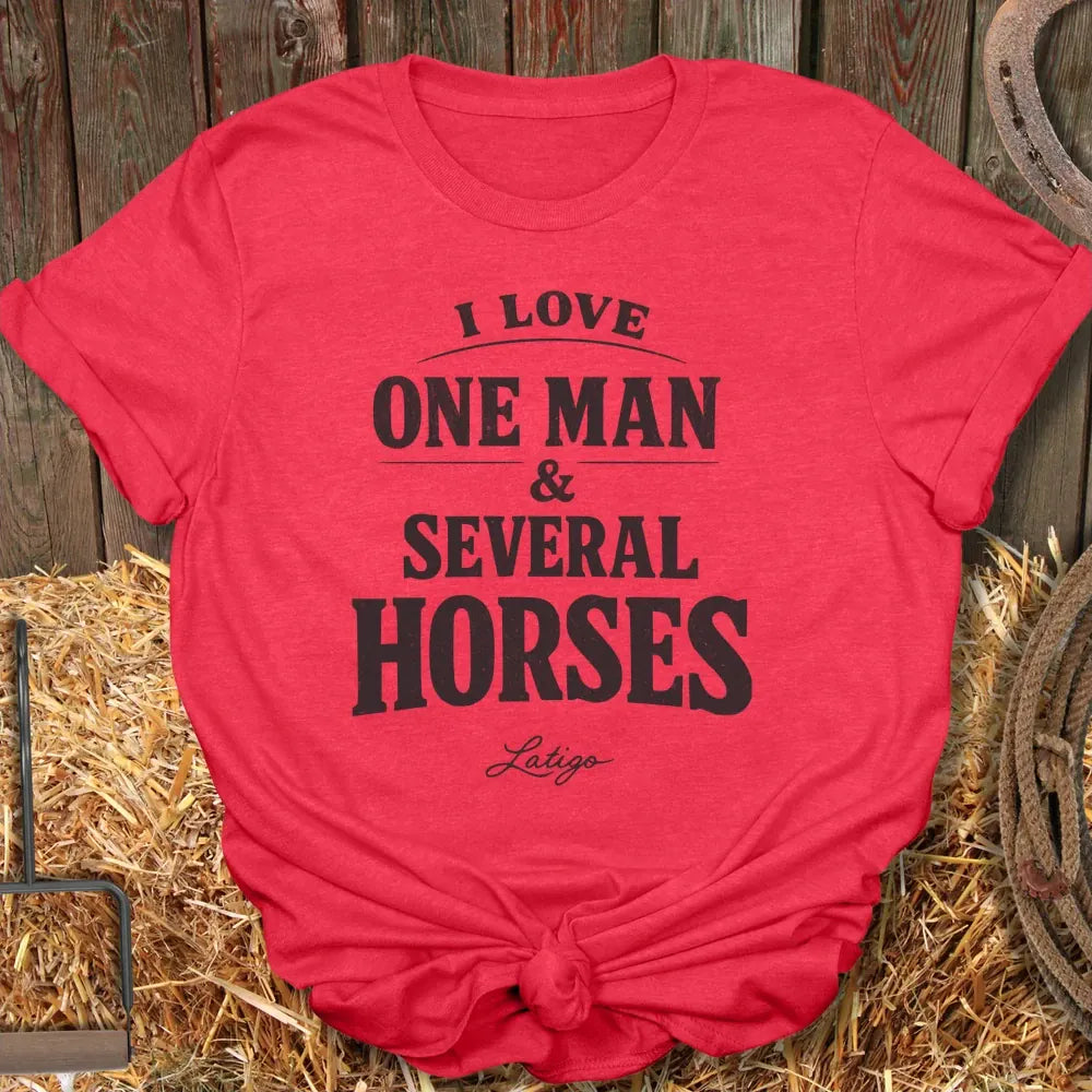 Printify T-Shirt Heather Red / S One Man Tee