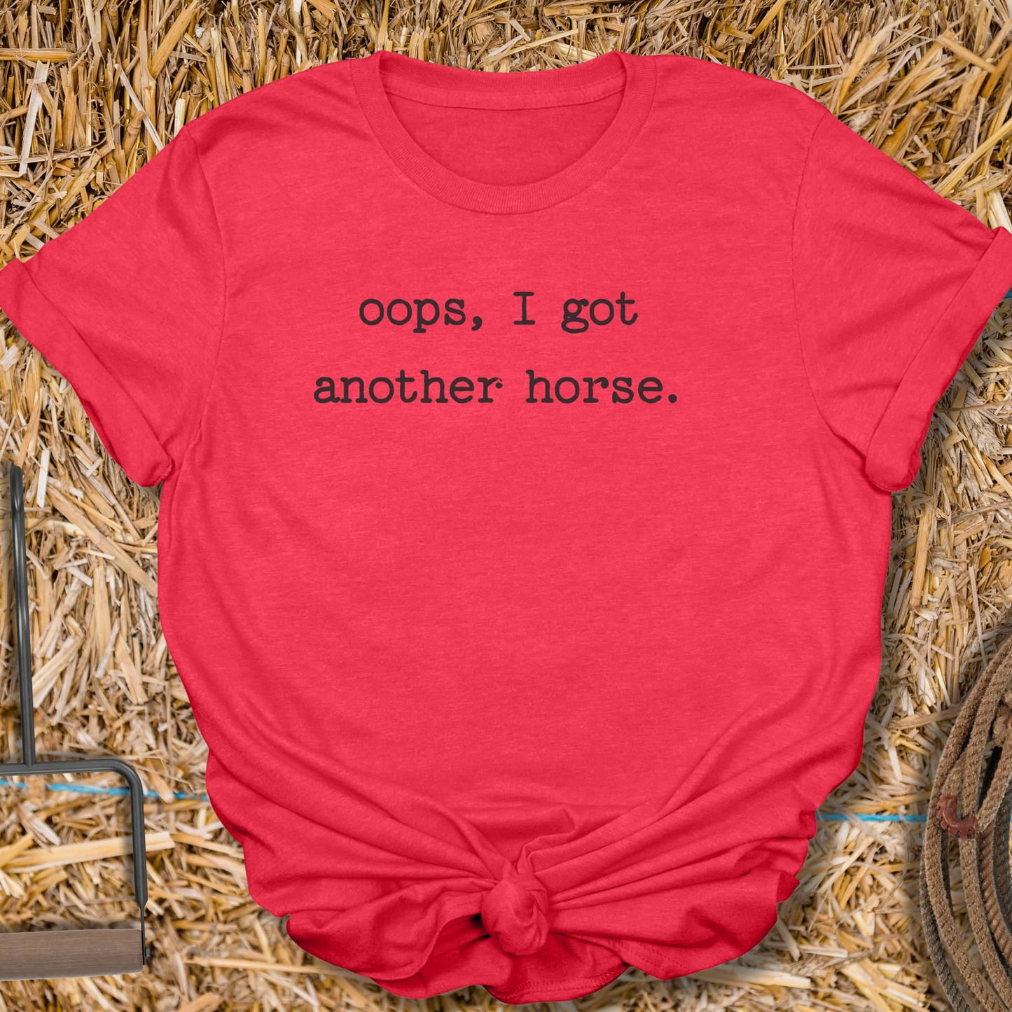 Printify T-Shirt Heather Red / S Oops Tee