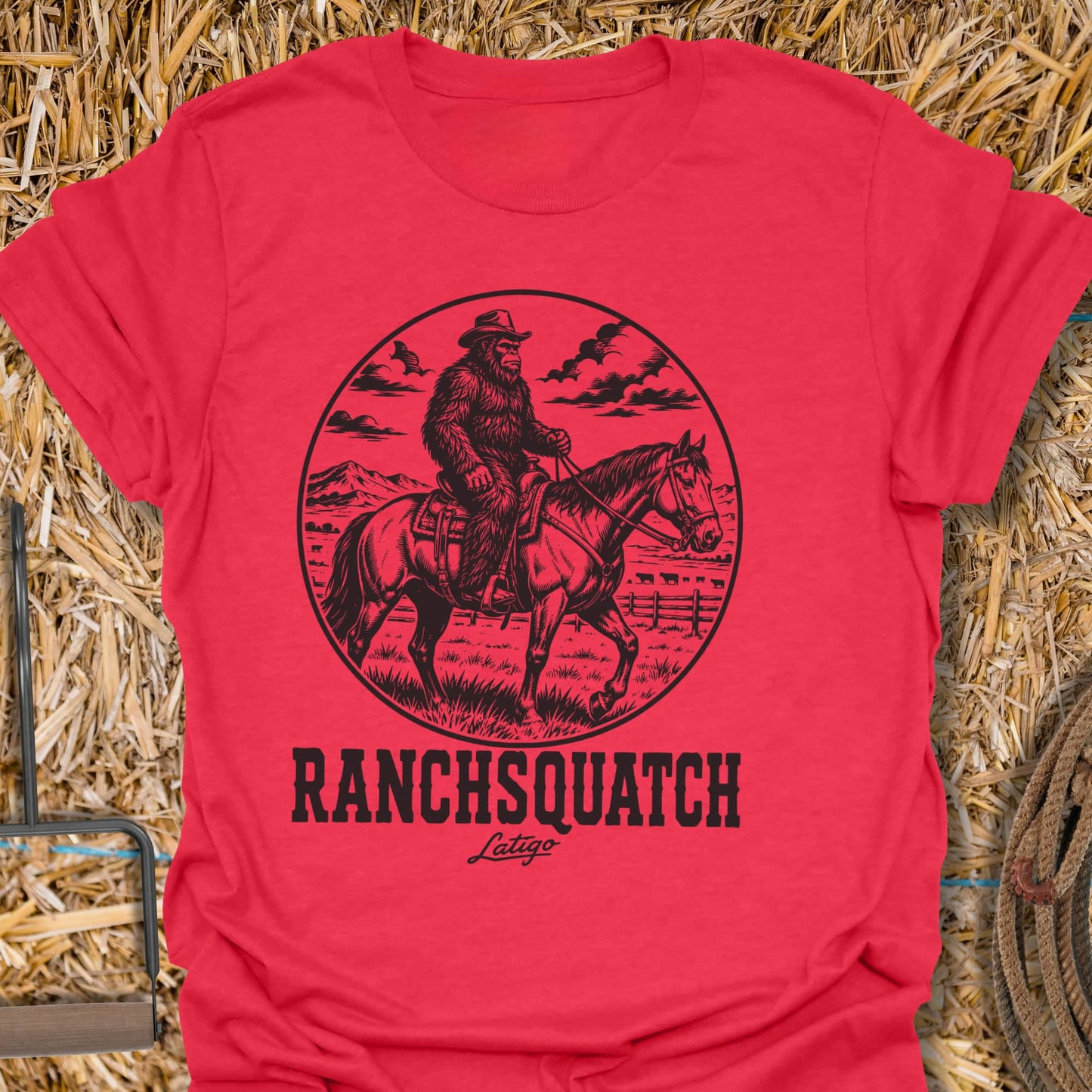 Printify T-Shirt Heather Red / S Ranchsquatch Tee