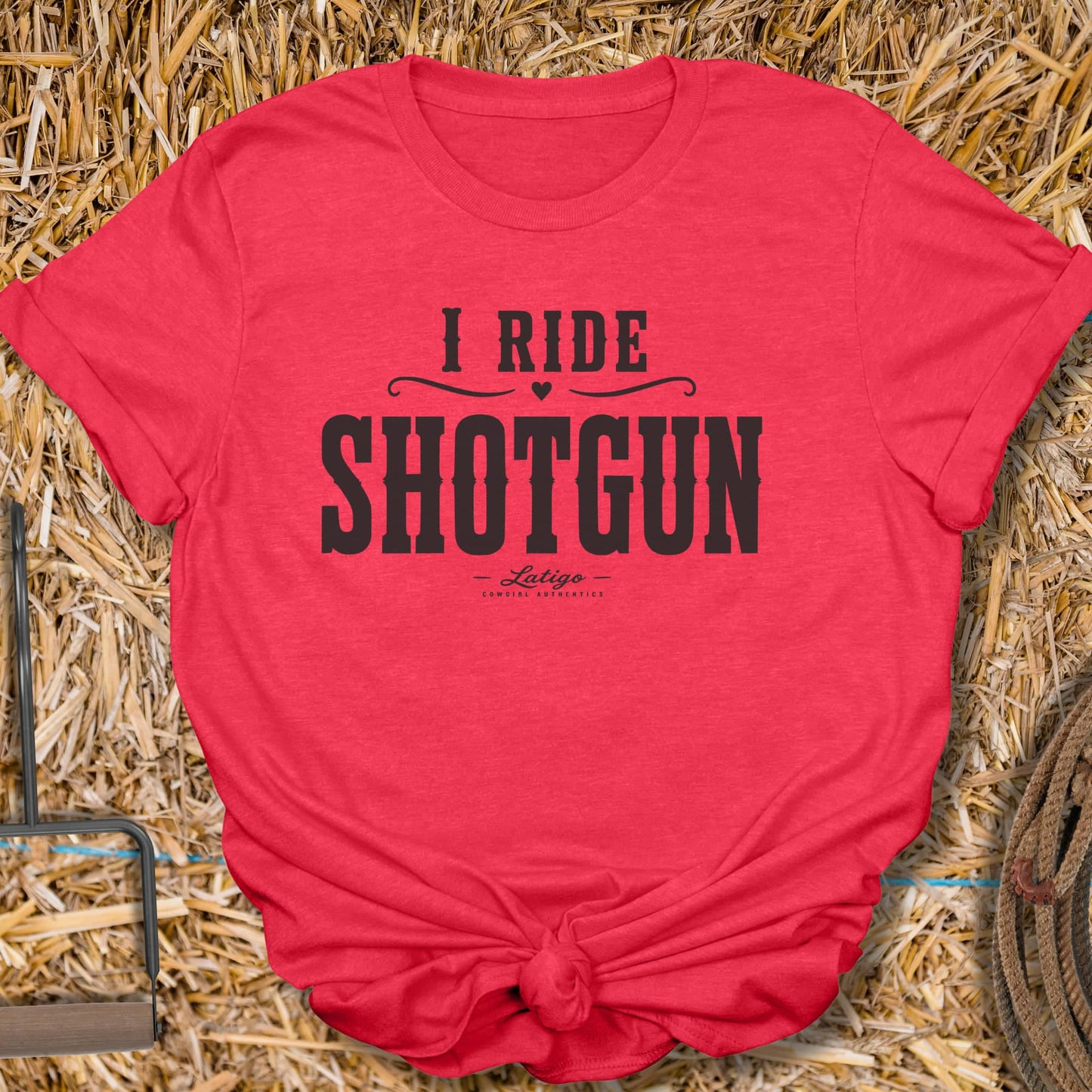 Printify T-Shirt Heather Red / S Shotgun Tee