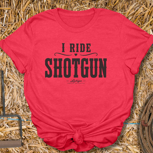 Printify T-Shirt Heather Red / S Shotgun Tee