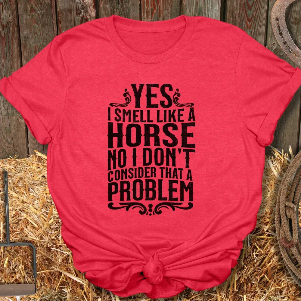 Printify T-Shirt Heather Red / S Smelly Tee