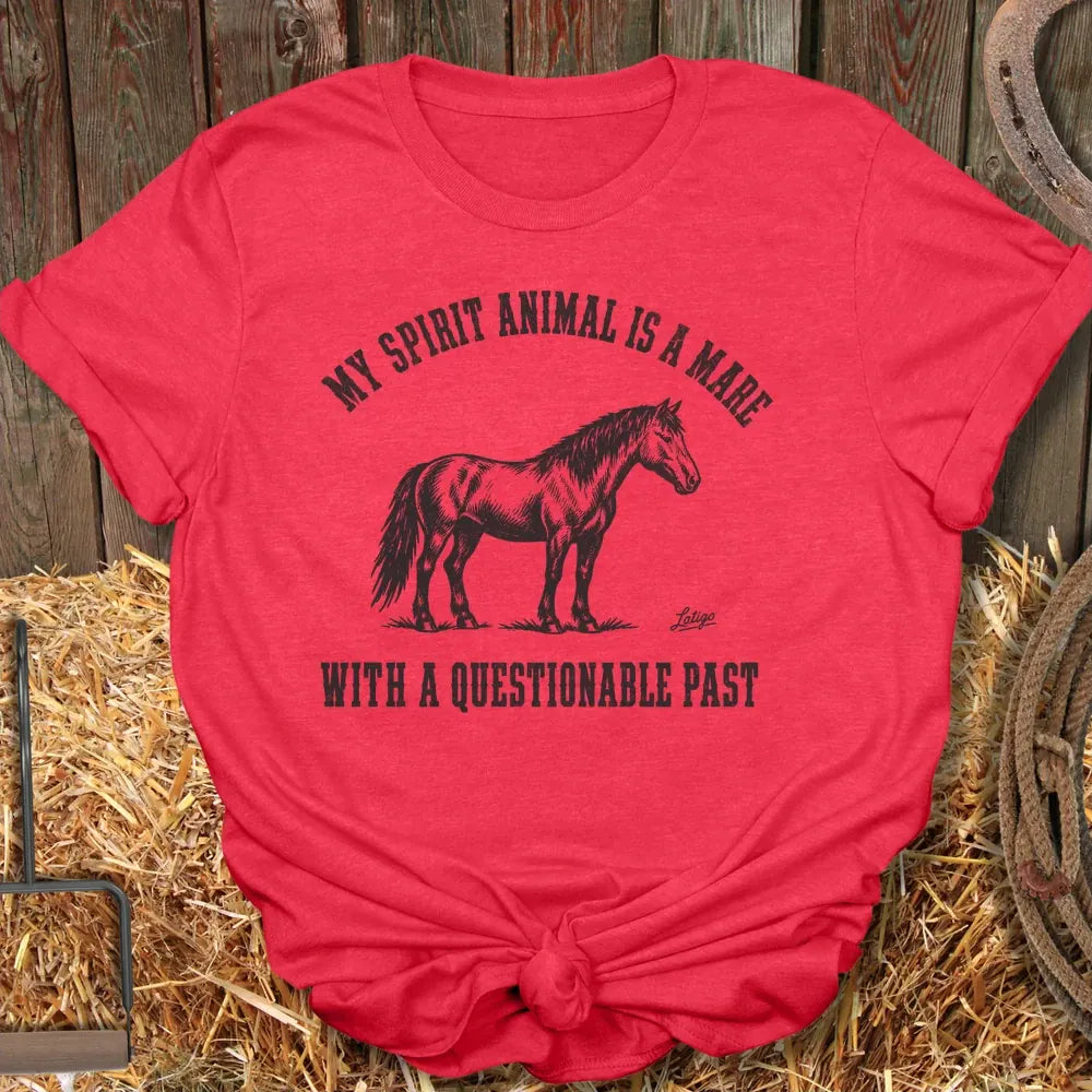 Printify T-Shirt Heather Red / S Spirit Animal Mare Tee