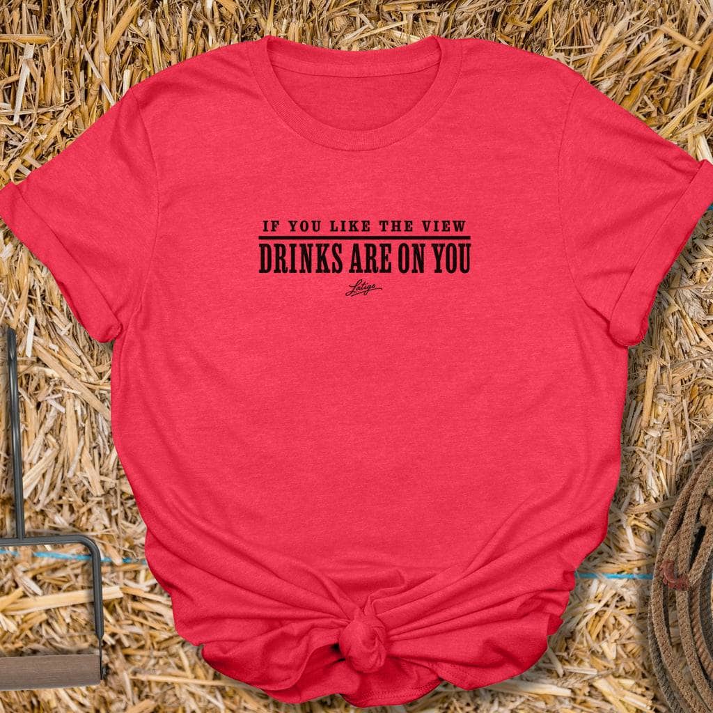 Printify T-Shirt Heather Red / S The View Tee