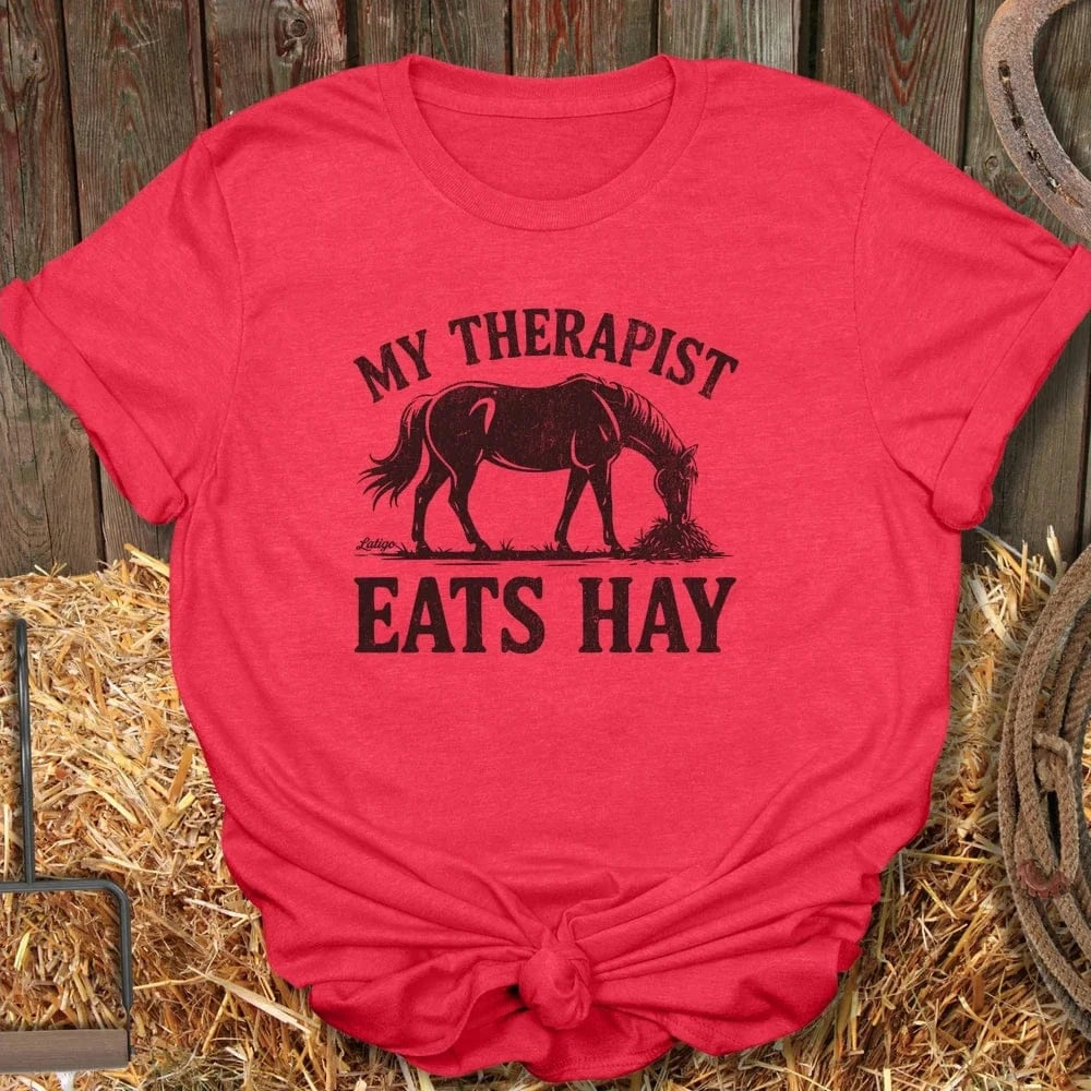 Printify T-Shirt Heather Red / S Therapist Tee
