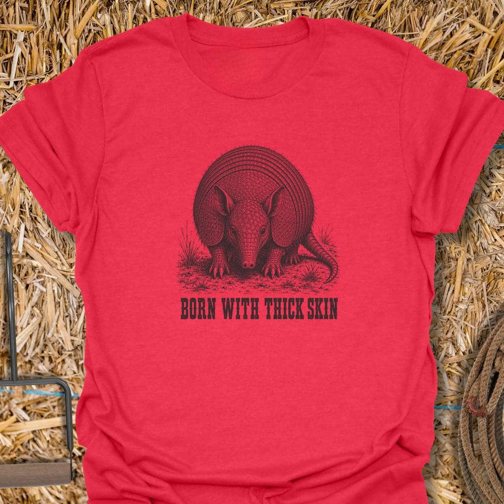 Printify T-Shirt Heather Red / S Thick Skin Tee