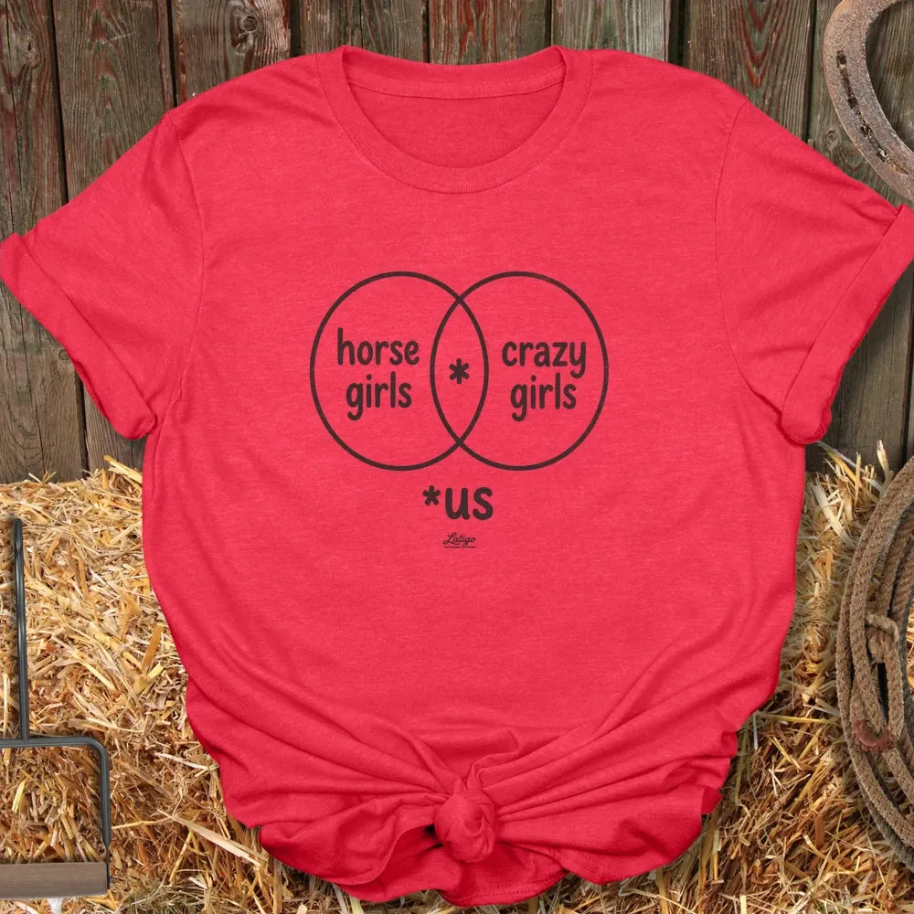 Printify T-Shirt Heather Red / S Venn Diagram Tee