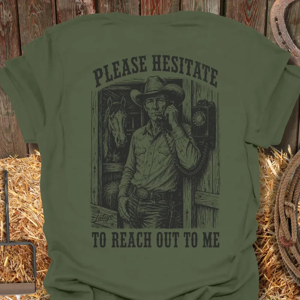 Printify T-Shirt Hesitate Tee