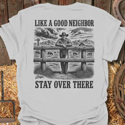 Printify T-Shirt Ice Grey / 4XL Good Neighbor Big Country Tee