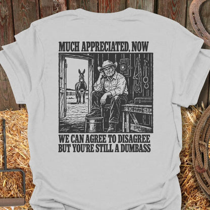 Printify T-Shirt Ice Grey / S Agree To Disagree Tee