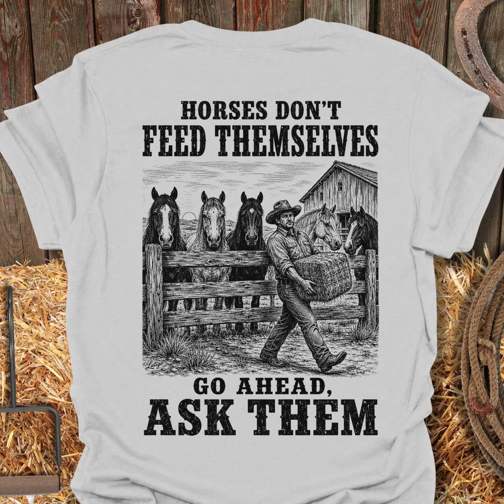Printify T-Shirt Ice Grey / S Ask Them Tee