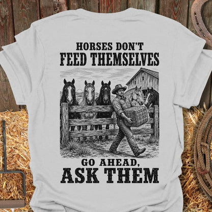 Printify T-Shirt Ice Grey / S Ask Them Tee