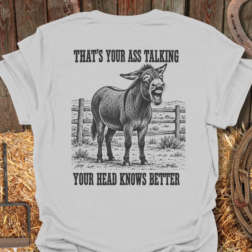 Printify T-Shirt Ice Grey / S Ass Talking Tee