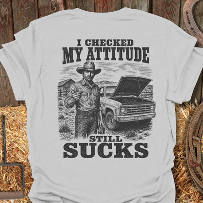 Printify T-Shirt Ice Grey / S Attitude Check Tee