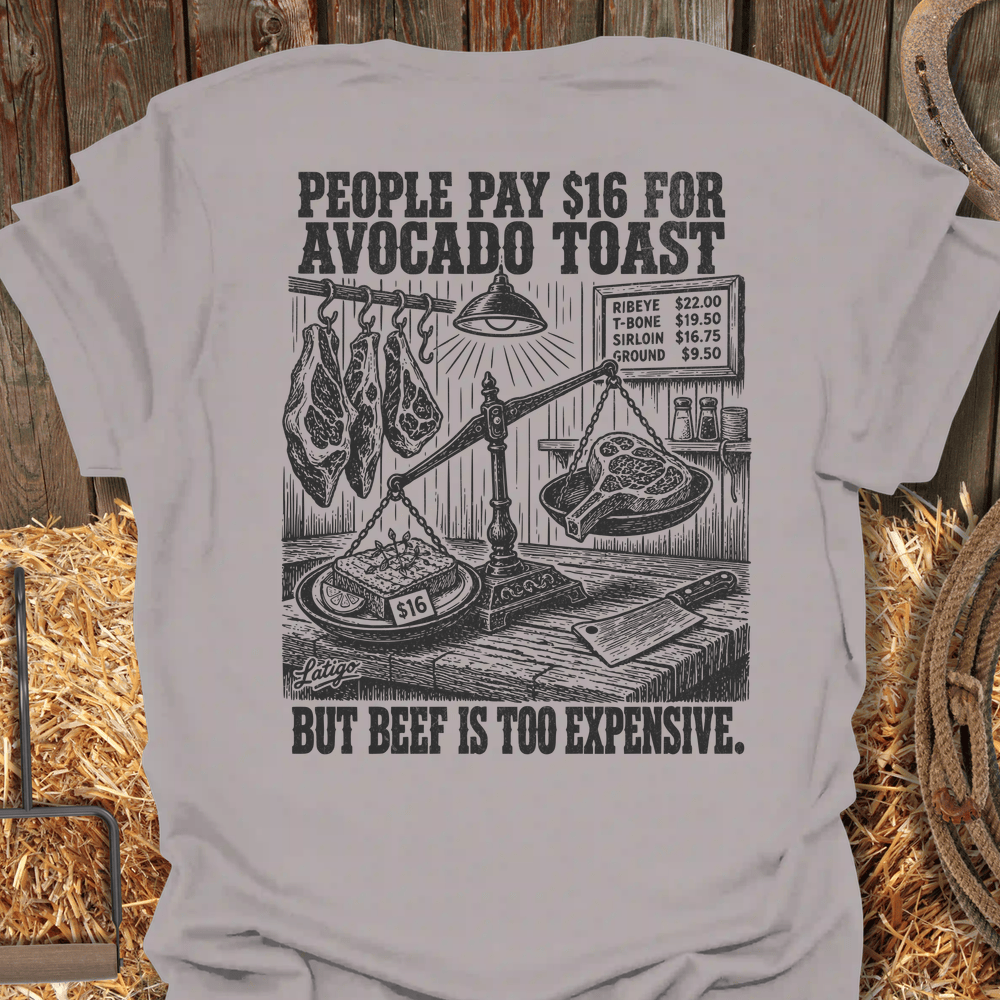 Printify T-Shirt Ice Grey / S Avocado Toast Tee