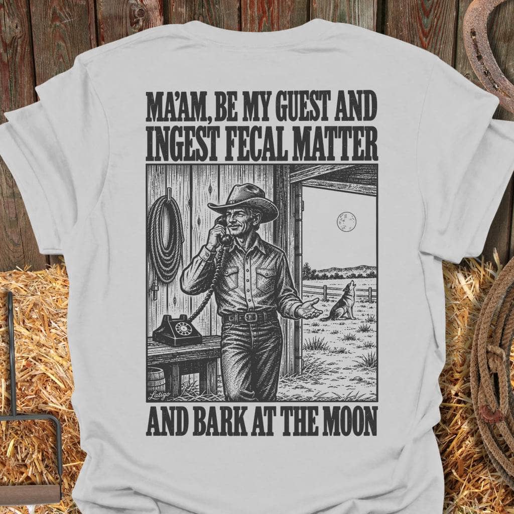 Printify T-Shirt Ice Grey / S Bark At The Moon Tee