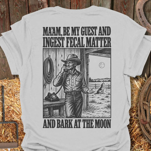 Printify T-Shirt Ice Grey / S Bark At The Moon Tee