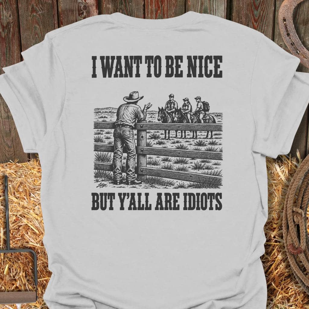 Printify T-Shirt Ice Grey / S Be Nice Tee