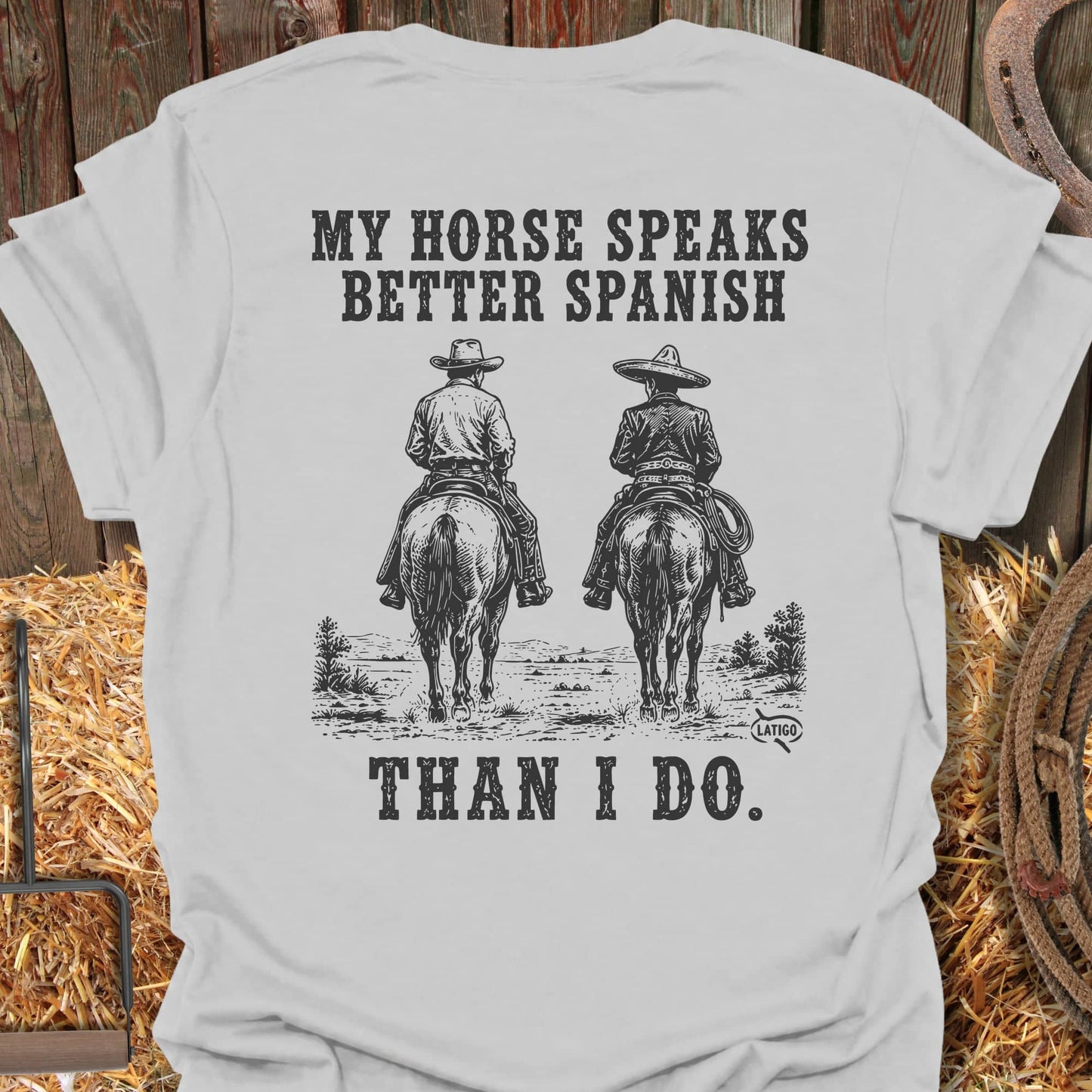 Printify T-Shirt Ice Grey / S Better Spanish Tee