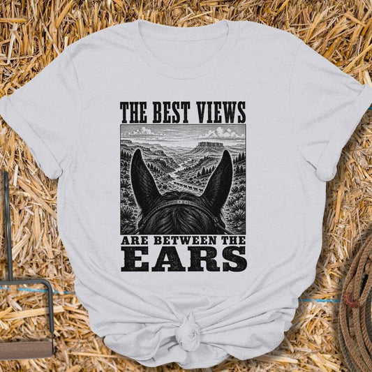 Printify T-Shirt Ice Grey / S Between The Ears Tee