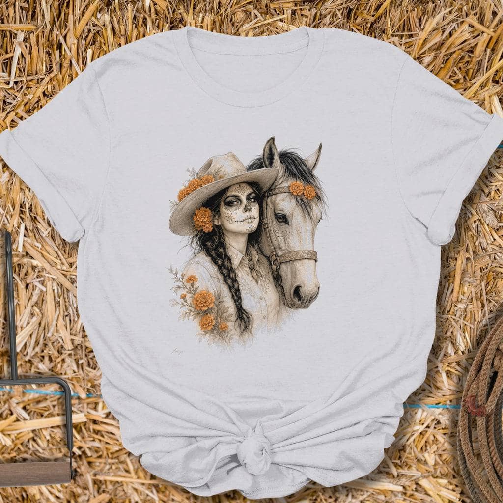 Printify T-Shirt Ice Grey / S Bone Rider Tee