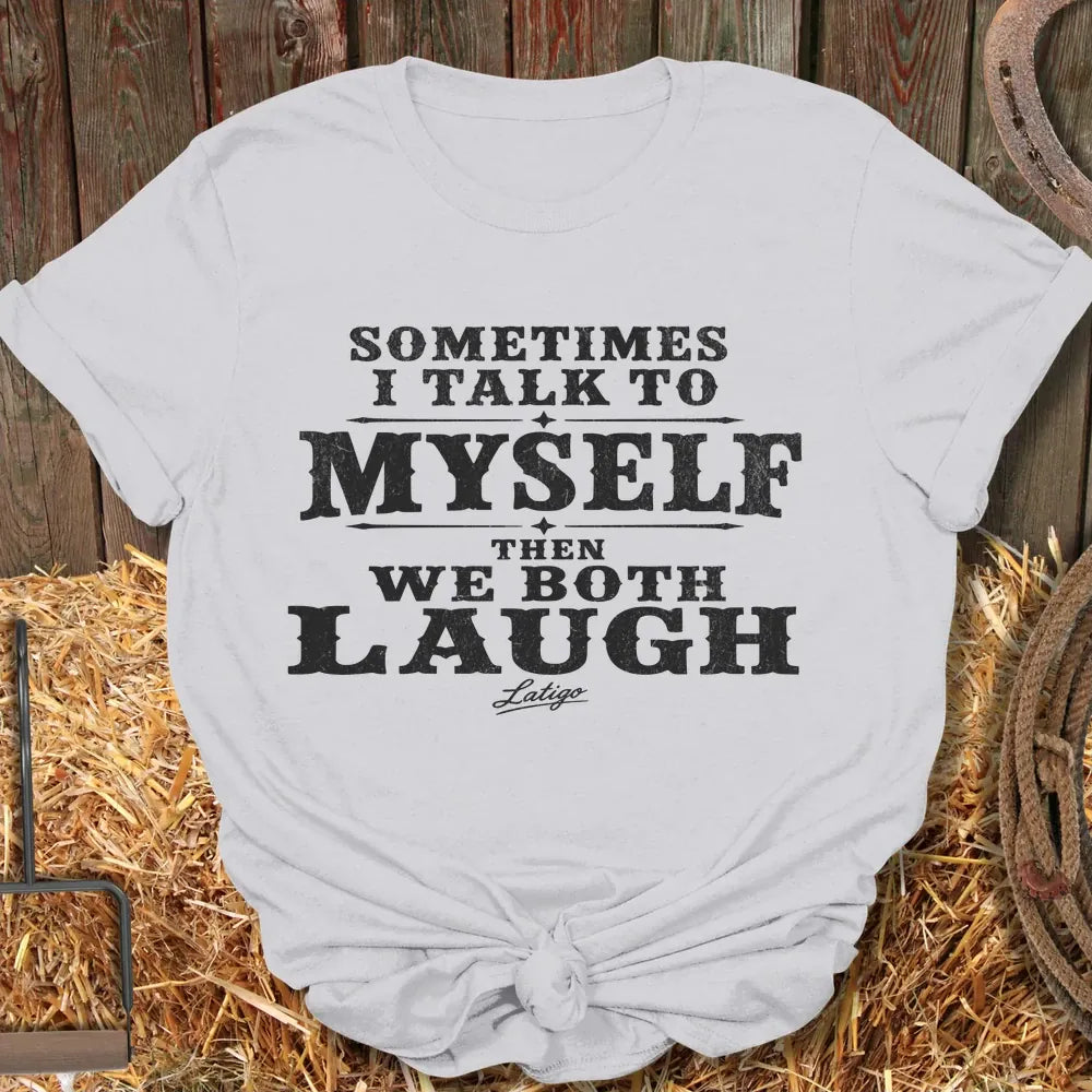Printify T-Shirt Ice Grey / S Both Laugh Tee