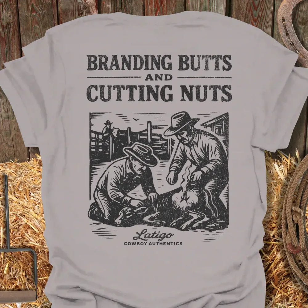 Printify T-Shirt Ice Grey / S Branding Butts