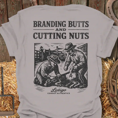 Printify T-Shirt Ice Grey / S Branding Butts