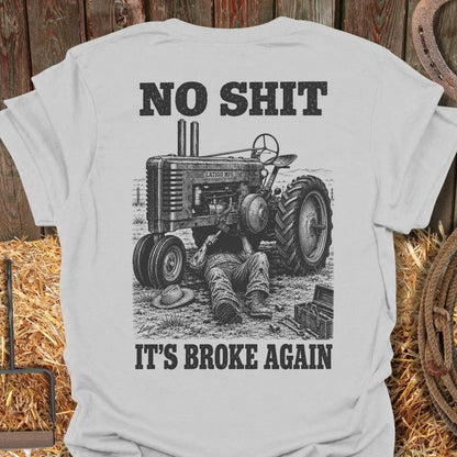 Printify T-Shirt Ice Grey / S Broke Again Tee