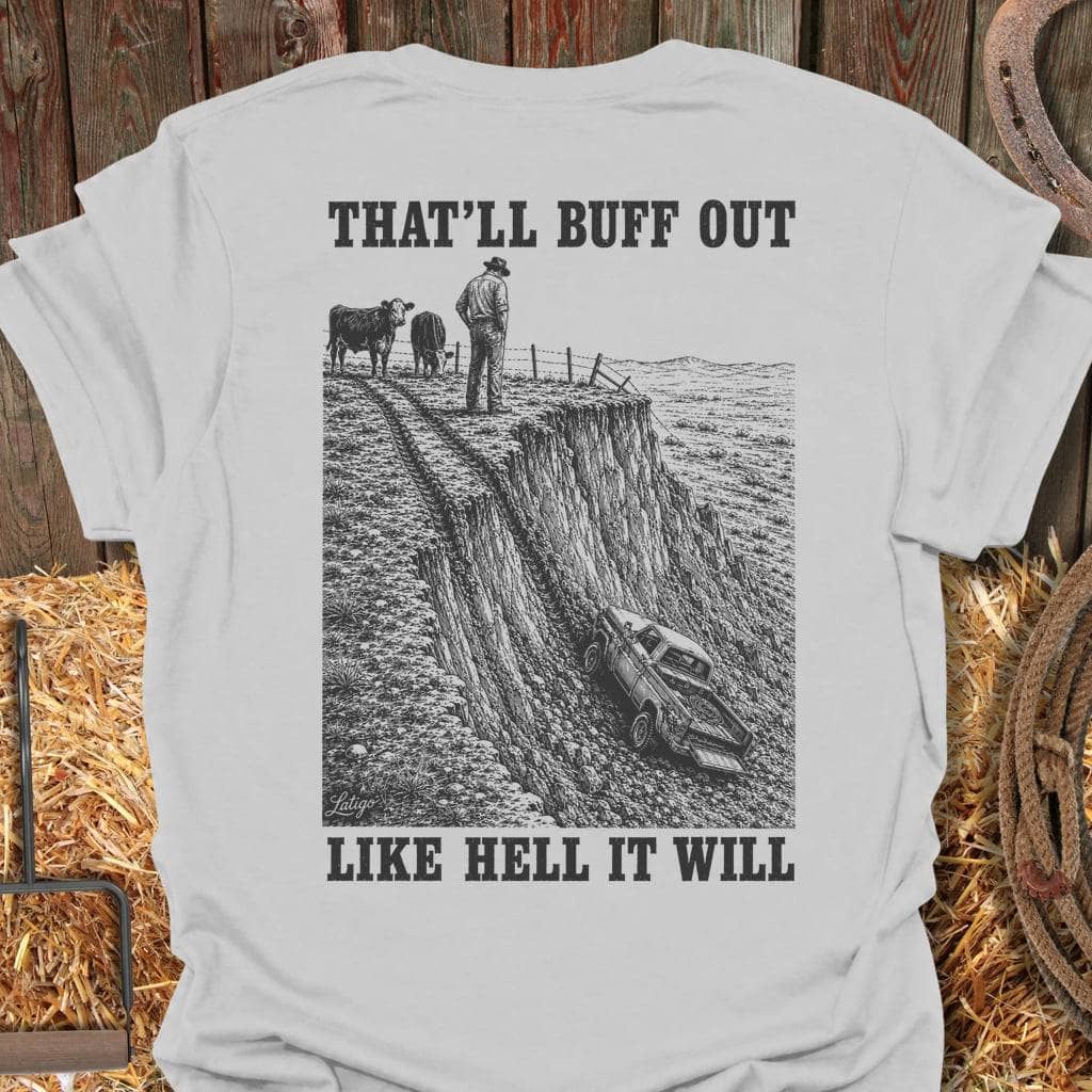 Printify T-Shirt Ice Grey / S Buff Out Tee