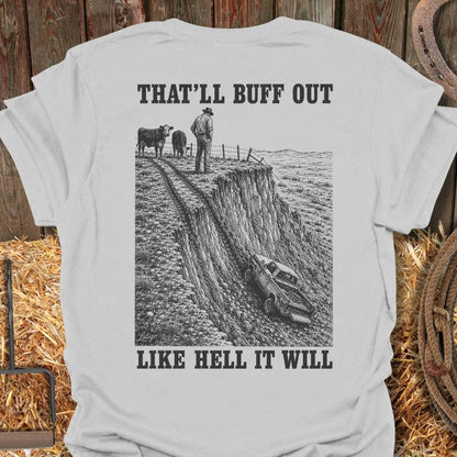 Printify T-Shirt Ice Grey / S Buff Out Tee