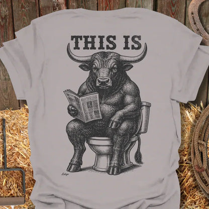 Printify T-Shirt Ice Grey / S Bull Tee